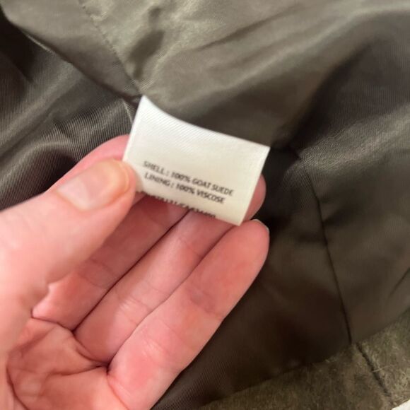 EILEEN FISHER Goat Suede Open Blazer
Jacket Green Large - Picture 6 of 16